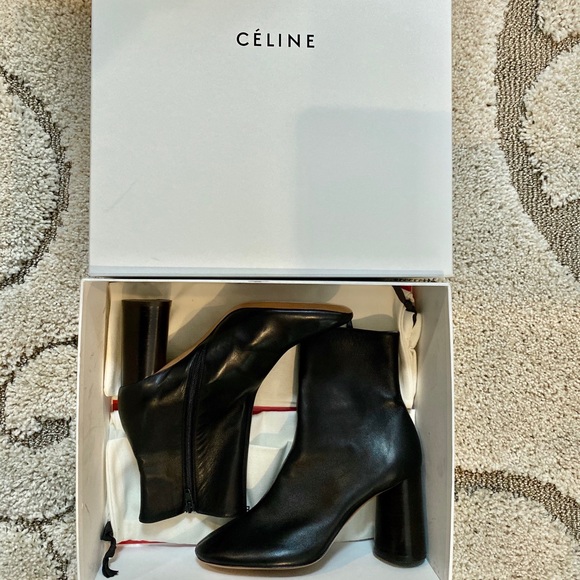 Céline Elliptic Nappa Lambskin Ankle Boot - Picture 2 of 8